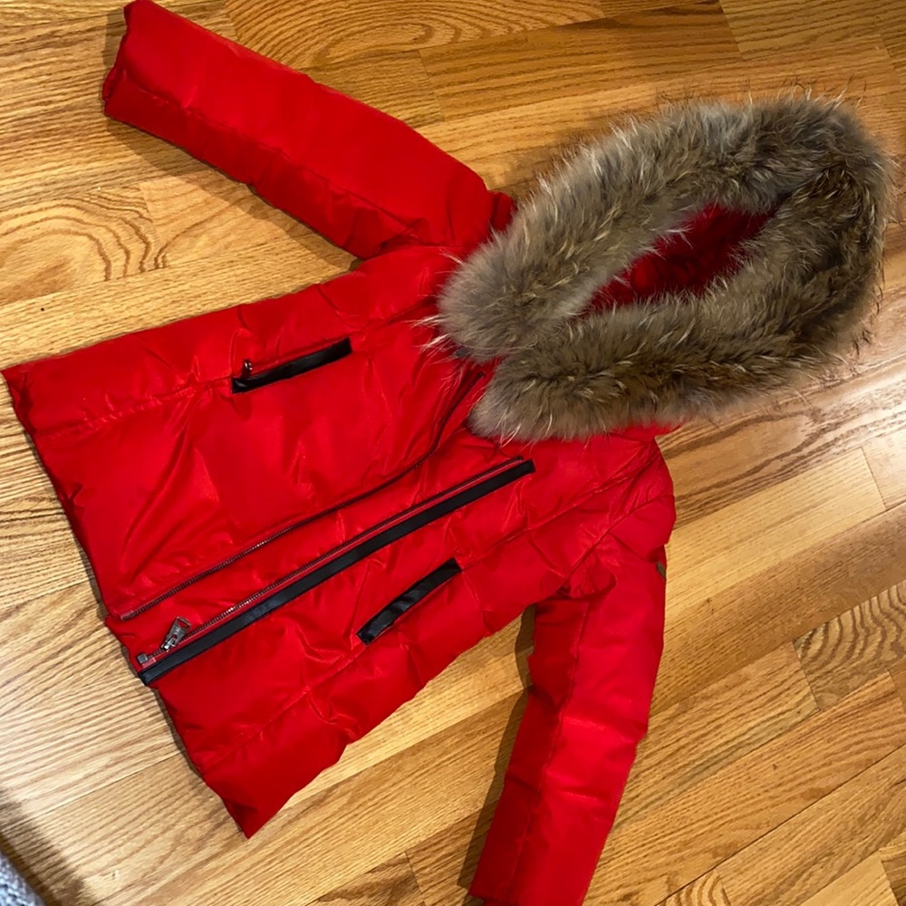 Preowned kids Mackage red coat.